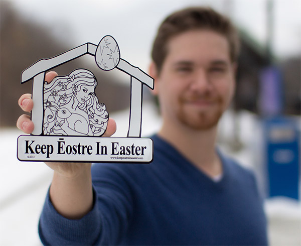 Keep Eostre in Easter Car Magnet