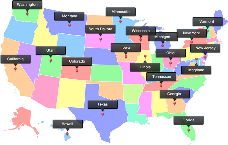 Where we've shipped to